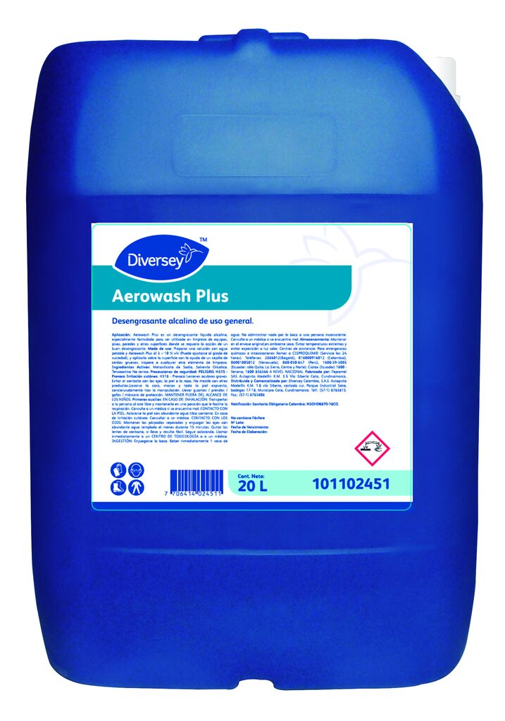 AEROWASH PLUS 20L - Desengrasante alcalino de uso general
